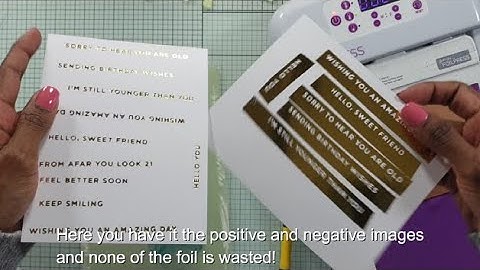Hot Foiling 101 | No foil wastage | Hot foil positive & negative images | Sentiments ready for use