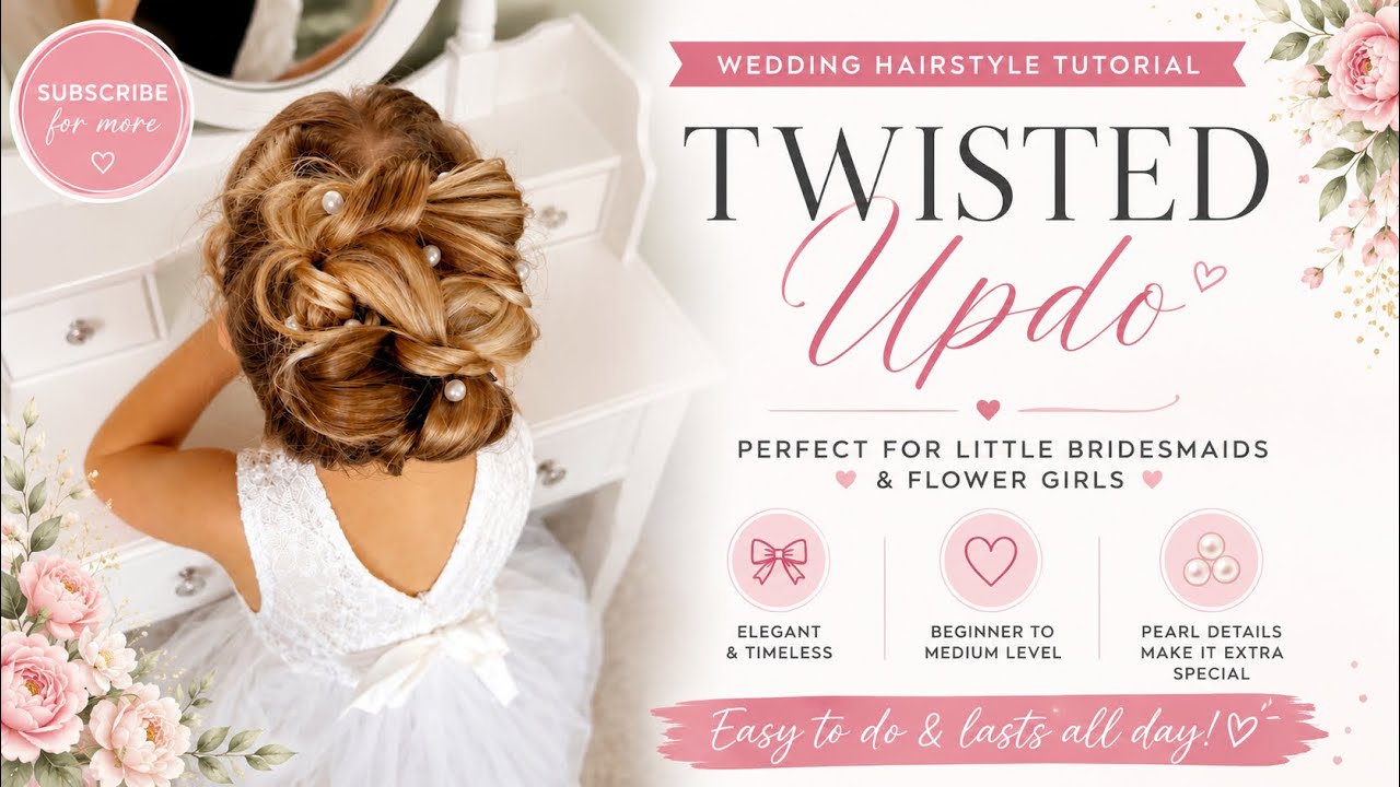Twisted Updo Wedding Hairstyle ๐ธ Easy Bridesmaid Hair Tutorial # ...