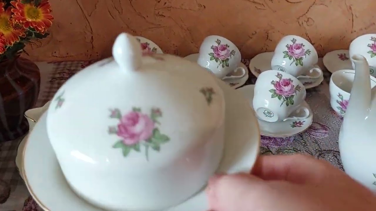 Фарфор из ГДР. Чайные сервизы.Тарелки.👍👍👍💥💥💥