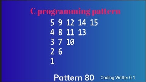 Best pattern tutorial video in C programming language ll 💯🧠#coding #short #youtubeshorts