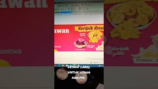 desain label makanan untuk usaha keripik #label #foodlover #foodie #snack #cemilan #indonesia