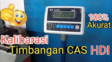 Kalibrasi Timbangan Bench scale Cas HDI 200kg
