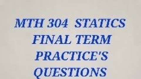 💢Mth304 Final Term 👍 Subjective  👆|||IMPORTANT QUESTIONS |||💢