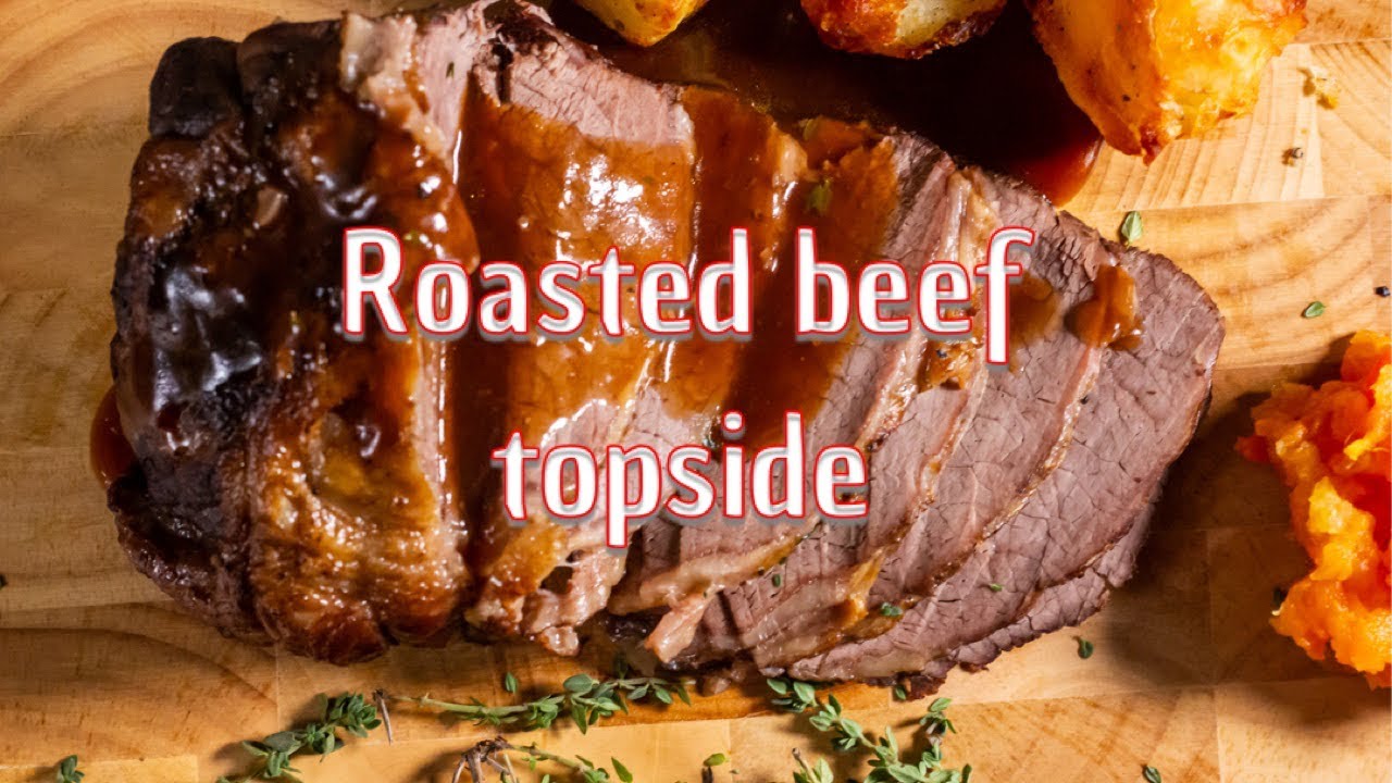Roasted beef topside #roast #sundayroast #familydinner #beef #