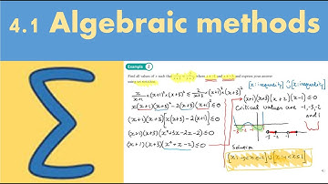 4.1 Algebraic Methods (FP1 - Chapter 4: Inequalities)