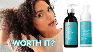 CURLY REVIEW | Wash day with Moroccanoil Curl Range