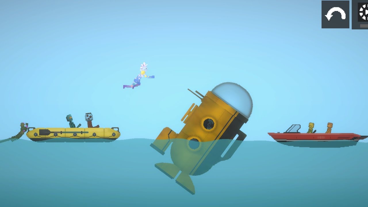 La nueva actualización 34.0 de melon sandbox, depsues de 84 años por fin sacaron el océano infinito