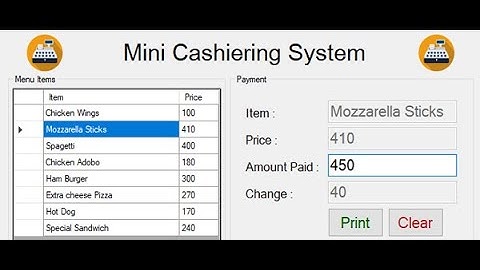 MINI CASHIERING SYSTEM IN VB.NET WITH SOURCE CODE
