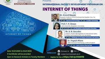 International FDP on IoT - Day 2 - Dr. Anand Nayyar