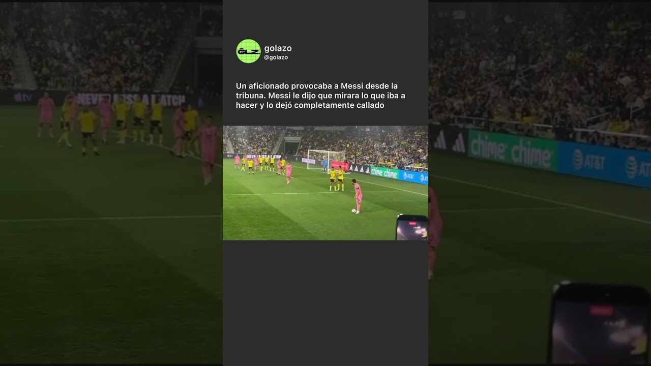 ►Messi desafió a la tribuna rival y clavó un golazo