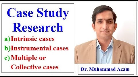 Case Study Research: Design and Methods | Types of Case Study | Types of Case Studies | Case Study