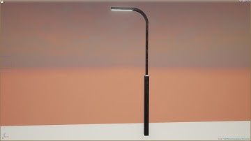 Unreal Engine 4.13 - Tutorial - Create Mesh in Engine P4 - StreetLight Mesh