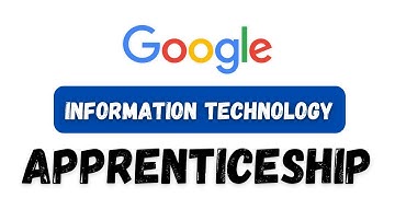 google information technology apprenticeship || google apprenticeships || thewodm