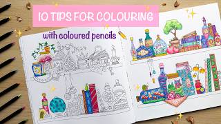 10 TIPS for colouring with coloured pencils ✏️✨
