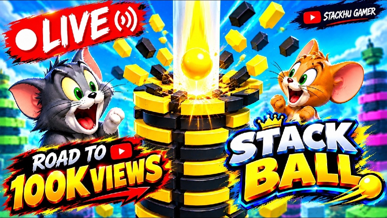 🔥 STACK BALL LIVE GAMEPLAY 🔴 #StackBall #LiveGaming