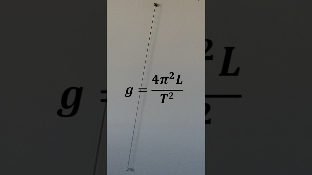 📏Calculo la ACELERACIÓN de la GRAVEDAD 🌍 con un PÉNDULO #experimento #física