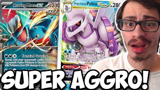 This Is The Most AGGRESSIVE Roaring Moon Deck Yet! W/Palkia & Greninja Cologne PTCGL