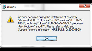 An error occurred during installation of assembly - fix