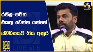 රනිල් - සජිත් එකතු වෙන්න යන්නේ - ස්වීඩනයට ගිය අනුර