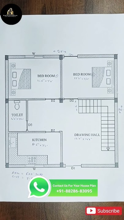 25x25-house-plan-25x25-gharka-naksha-625-sqft-house-plan-home