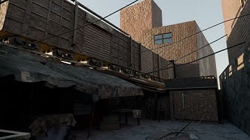 Abandoned Market Design (Maya + Blender) Render