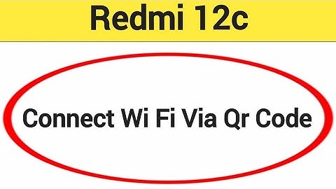 how to connect hotspot via QR code in redmi 12c, wireless internet kaise chalayen