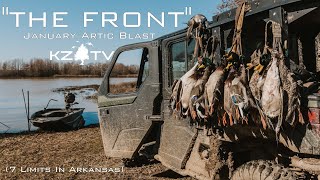 HUGE PUSH OF DUCKS IN ARKANSAS!!  THE ARTIC BLAST  (7 Limits) K ZONE TV: 'The Front'