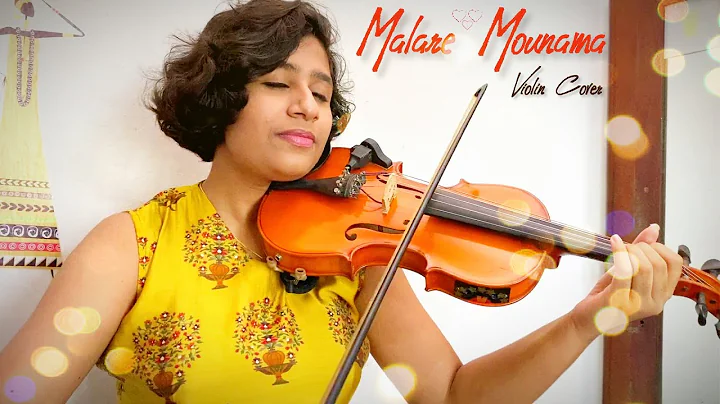 Malare Mounama | Violin Cover | Veda Mithra | Karn...