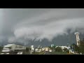 chegada de tempestade em Jundiaí nuvens de chuva, acompanhada de raios, granizo e vendaval