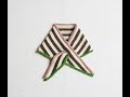 Weave in ends of triangle border and stripes / 三角ショールのふちと縞々の糸始末