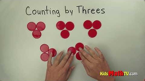 Counting in Threes Lesson For Children 1st, 2nd Grade Math - Learn Counting In 3 tutorial for kids