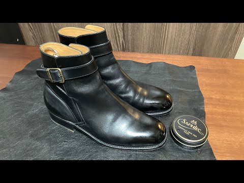 J.M.WESTON 722] Polishing Jodhpur Boots - YouTube