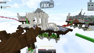This player is using flying cheats and causing intentional lag | cheater in bedwars | part 2