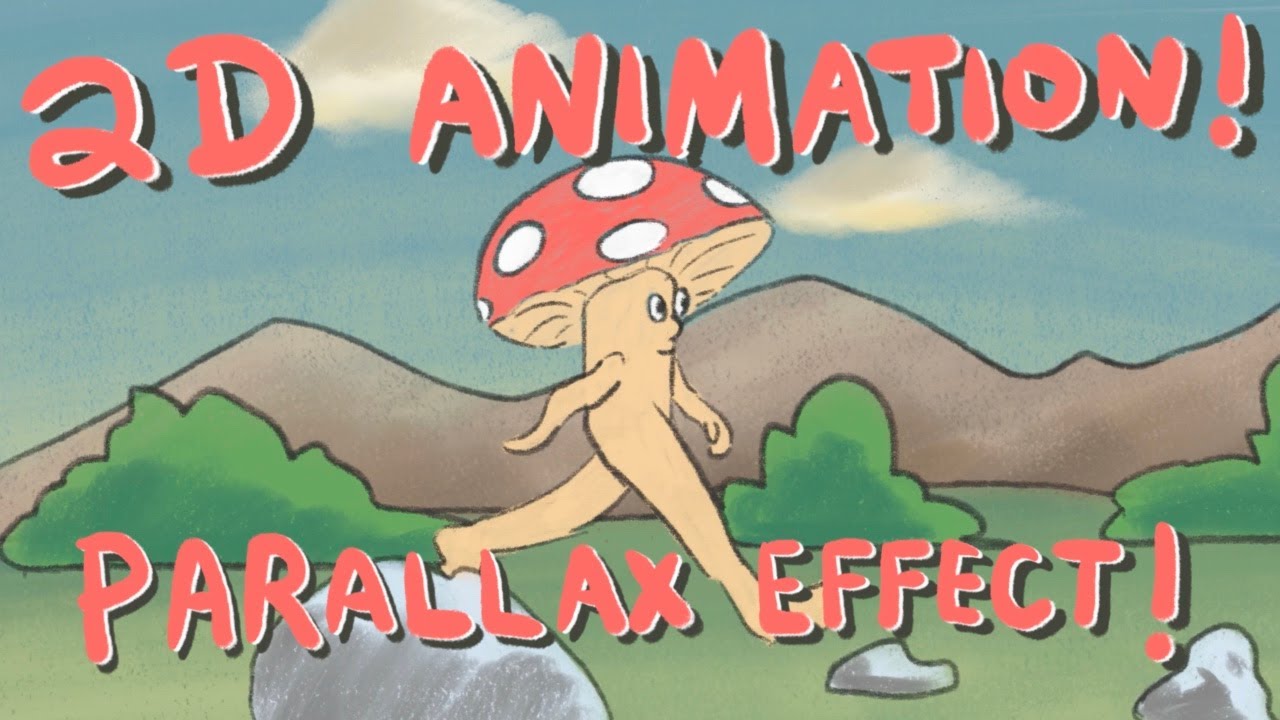 2D Animation! Parallax Effect! Made with 14 Drawings (Blender 4.O ...