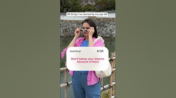 30 things I’ve learned by my age 26 😌