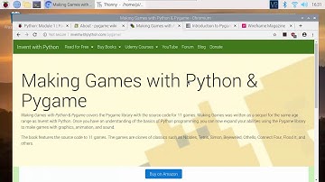 Raspberry Pi Game Dev: Learning game dev on RPi with Python, PyGame and PGZero