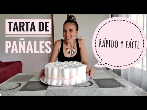 Tarta de pañales: ¡aprende a hacer muchos modelos de tartas para regalar  pañales!