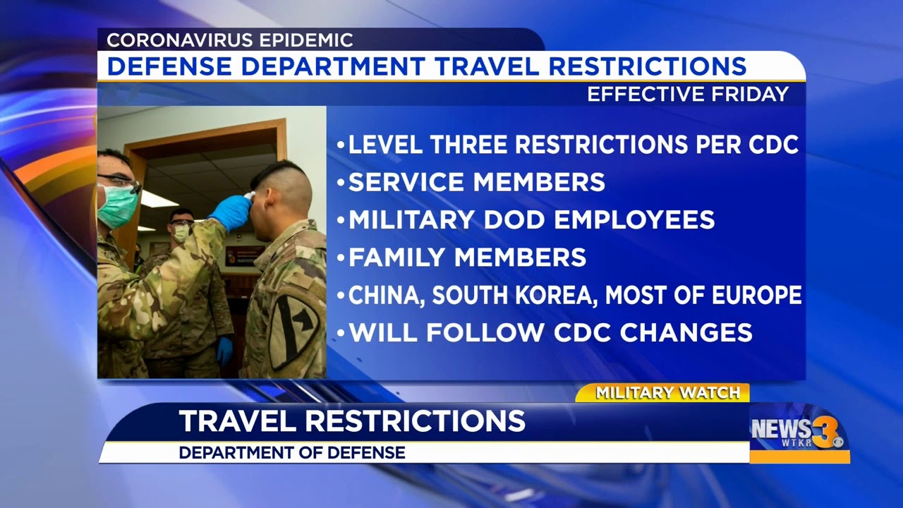 defense travel restrictions