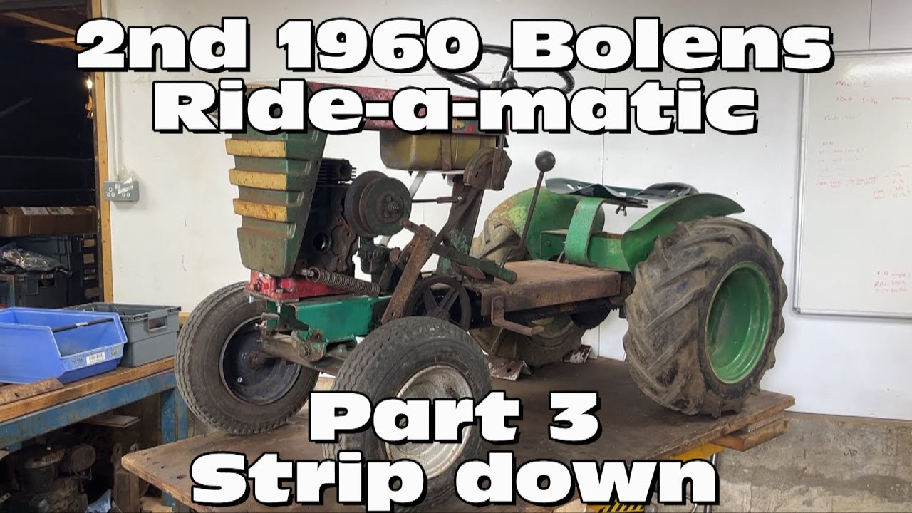 2nd 1960 Bolens Ride-a-matic - Strip down (Part 3)