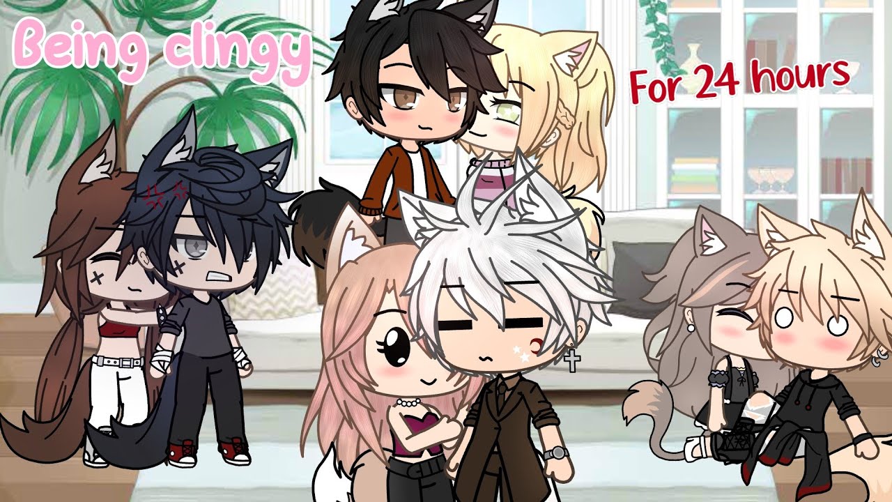 Being CLINGY to our boyfriends for 24 HOURS PRANK | Prank/Challenge | Gacha life