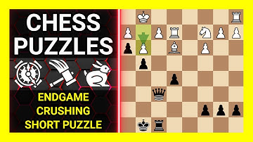 Chess Puzzles to Practice. Themes: Endgame, Crushing, Short puzzle. Learn Chess