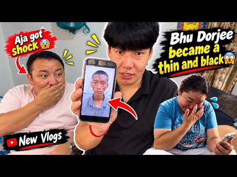 Bhu dorjee became a so thin||good job||my aja got shock￼🥹Tibetan vlogger||family vlogs||new video||
