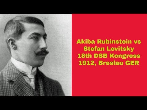 Eight Pieces On The d-File | Rubinstein vs  Levitsky: 18th DSB Kongress 1912