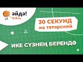 30 секунд на татарский: ике сүзнең берендә