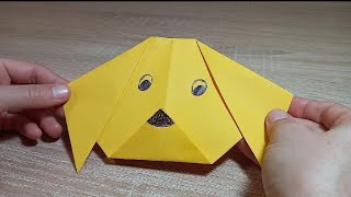 Оригами услубида кучук ясаш / собака в стиле оригами