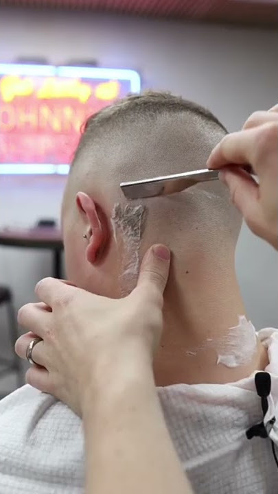 🔮ASMR Oddly Satisfying 🇬🇧 London Barber 💈 Shaving Neck After Haircut 🪒