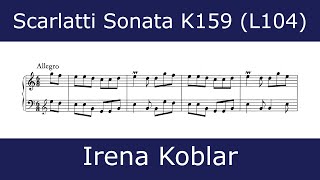 Domenico Scarlatti - Sonata in C major K159 (Irena Koblar)