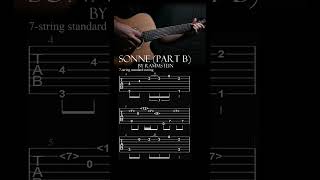 Rammstein – Sonne Guitar TAB (7-String) | Part B #shorts