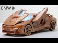 BMW i8 ASMR Woodworking, DIY Car Model by Awesome Woodcraft