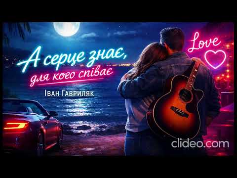 А серце знає для кого співає Іван Гавриляк авторська Suno AI Music Clideo 